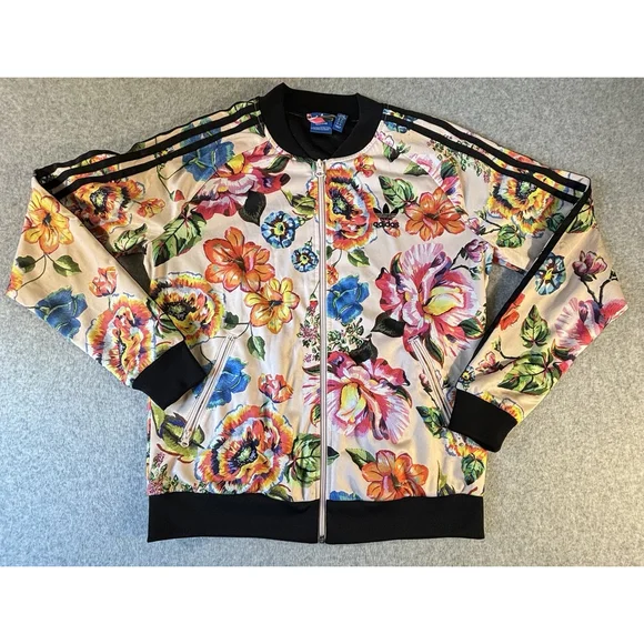 Adidas Womens Track Top Bomber Jacket Size US 8 (M) - Picture 1 of 10